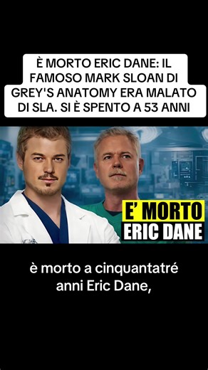 Morti Eric Dane: Il Famoso Mark Sloan di Grey's Anatomy