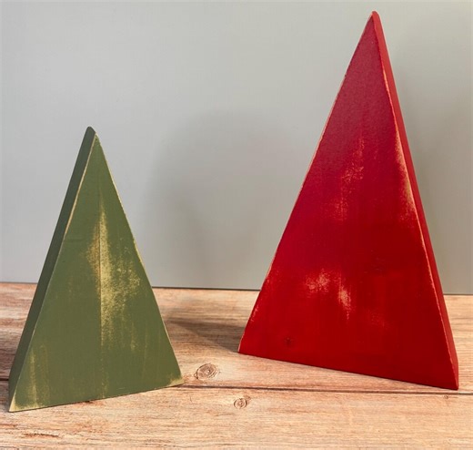 Distressed Christmas Trees - Etsy