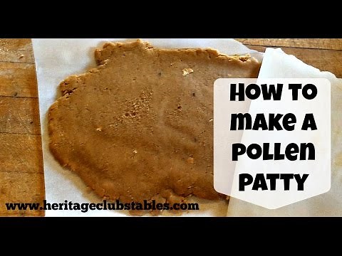 Updated Video Link Below! ↓ How to make (pollen patties)