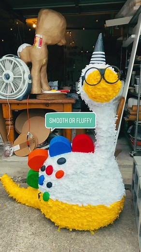 🥺Ugh… I’m being so hard on myself. I went against my gut instinct to make the tissue paper smooth and now I kinda regret it. 💔😭 •It would be hours more work to sand the papermache and redecorate the piñata. But is it worth it ???? #pinatamaker #craftymoms #partyplanners #dinosaurpinata #pinatafail #trustyourinstinct #gowithyourgut #howtomakeapinata #isitworthit