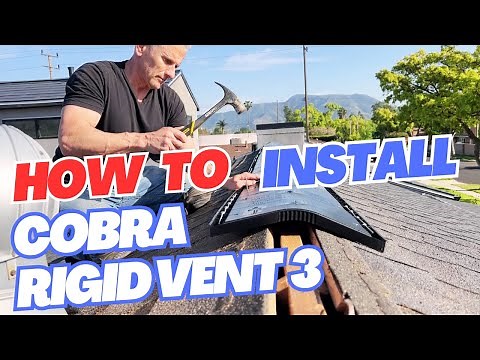How To Install Cobra Rigid Vent 3 In A Jiffy | Diy Roof Ventilation | Ridge Vent Installation