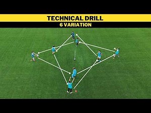 Technical Drill | 6 Variations | Football/Soccer Training | U8 U9 U10 U11
