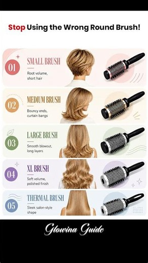 Best Round Brush for Your Hair Type 💁‍♀️✨ | Salon Blowout Guide #RoundBrush #Blowout #HairGuide