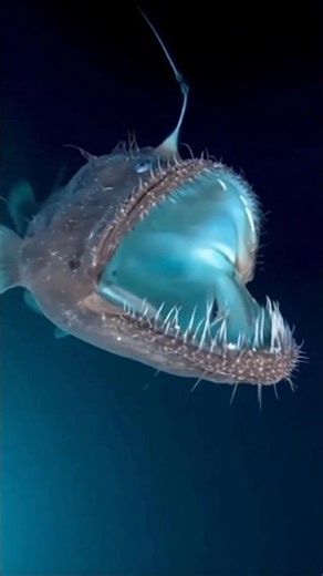 THIS DEEP SEA FISH IS PURE NIGHTMARE😱 #deepsea #scaryfish #shorts