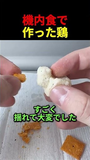 機内食で作った鶏