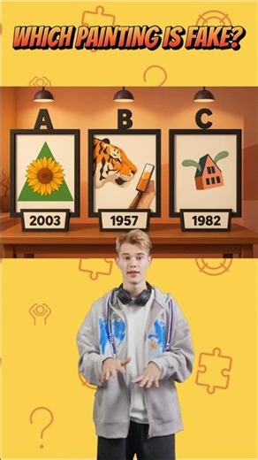 Only Geniuses Can Solve This Art Mystery! 🖼️🧠 Which Painting Is Fake? #shorts