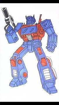 Optimus Prime Drawing & Coloring | Transformers Art for Kids