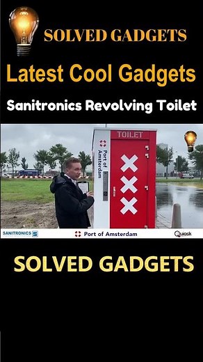 Cool Gadgets, Sanitronics Revolving Toilet #shorts
