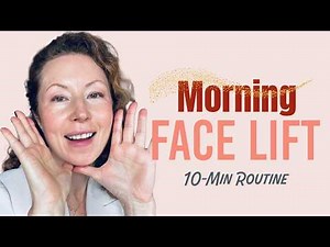 10-Minute Morning Face Yoga to De-Puff & Lift | Daily Routine for a Sculpted Face