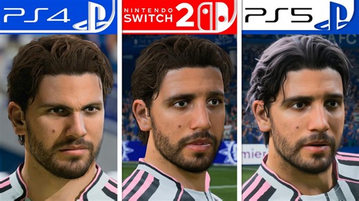 EA Sports FC 26 "Switch 2 Vs. PS4 Vs. PS5" comparison