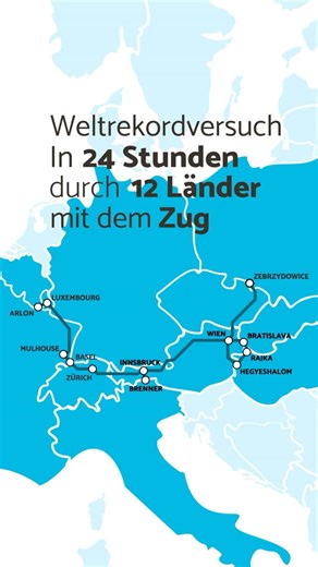 SimpleTrain | SimpleTrain plant einen Weltrekord! 🏆 Wir wollen durch so viele Länder in 24 Stunden mit dem Zug reisen, wie noch nie jemand zuvor.... | Instagram