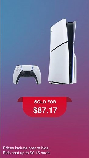 Can you believe it? A PS5 for just $87.17! Only on DealDash.