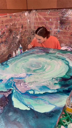 Relaxing Paint Drying Timelapse | Sez's Art