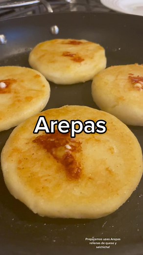 Receta fácil para preparar Arepas rellenas de queso