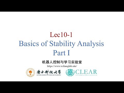 Lec10-1： Basics of Stability Analysis（Nonlinear System Lyapunov Stability Definitions and Theorem）