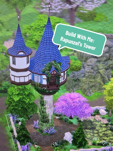 Sims 4 Tiny Home: Rapunzel's Tower Build