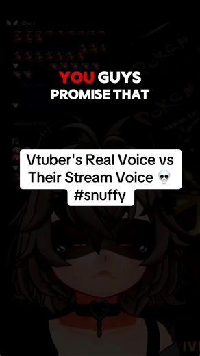 Vtuber's Real Voice vs Their Stream Voice 💀 #snuffy #vtuber #snuffyowo
