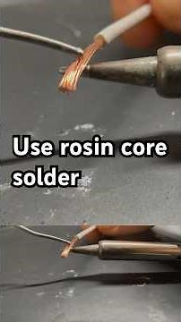 How to tin stranded wire