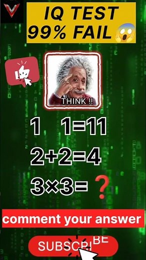 😱 Quick iq test - are you a genius ? psychology | iq test