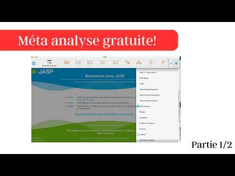 Méta-analyse avec JASP : comprendre la méthode et première démonstration (logiciel gratuit)