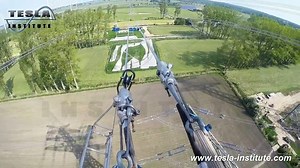 15K views · 46 reactions | 110 kV High Voltage overhead line - cable and tension cable installation | TESLA Institute - Electrical Engineering, Electronics, Automation School | Facebook