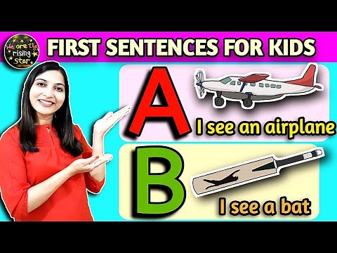 First sentences for kids | A to Z words | simple sentences | WATRstar