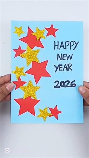 🌟 Easy New Year Card 2026 | DIY Handmade Greeting Card | Simple & Unique New Year Card Idea #shorts