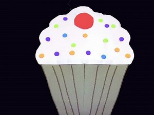 How to make a paper Cupcake - EP - simplekidscrafts - simplekidscrafts