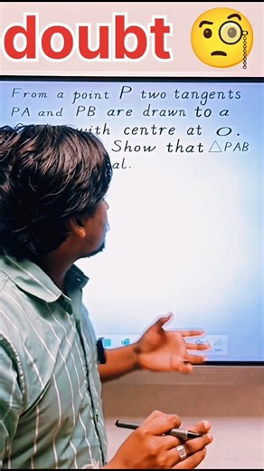 @PrimeSir on Instagram: ""Amazing Geometry Proof! Tangents PA & PB From an Equilateral Triangle" |Class 10 Geometry // complete YouTube channel by sawansir"