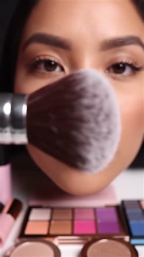 Face Brushing & Palette Tapping ASMR (No Talking) #asmr #asmrmakeup #trending #shorts