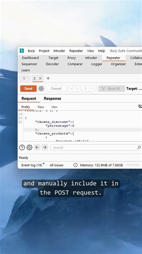 api testing pt3 (mass assignment vulnerability)#cybersecurity #informationtechnology #api