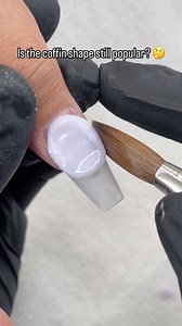 2.4K views · 126 reactions | Is the coffin shape still popular? 樂 Using @nitronail 02 Soft White acrylic powder #nails #nailart #naildesign #longnails #nailshapes #nailstyle #nailsnailsnails #whitenails #nailcolors #nailspolish #nailinspo #gelnails #nailvideos #coffinnails #summernails | Everyday Nail Stylist | Facebook