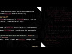 How to Dynamically Manage the required Attribute in HTML5 Forms Based on Button Clicks