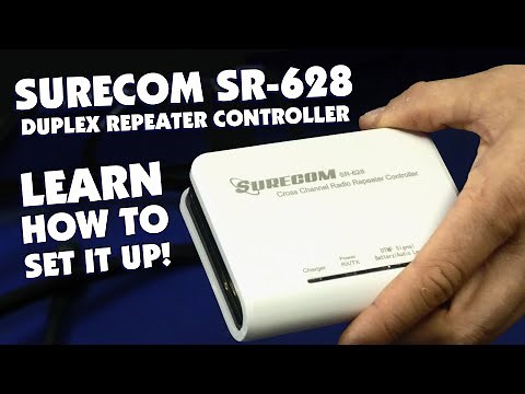Turn 2 handhelds into a REPEATER with the Surecom SR-628 Duplex Repeater Controller!