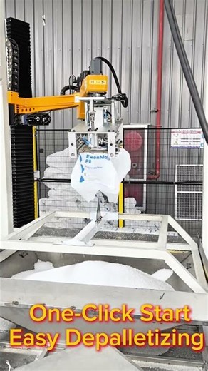 One-Click Start, Easy Depalletizing #palletizer #depalletizer #unpacking #robot #automobile