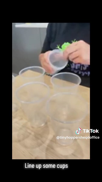 A fun ball balance game for children. #tinyhoppers #earlylearning #playtolearn #prek #childrensactivities #childcare #projects #prektips #kindergarten #activities #colors #colourrecognition #grossmotor #grossmotoractivities #partygames #circus