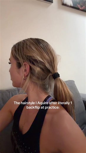 What the hell #hairstyle #messy #practice #cheer