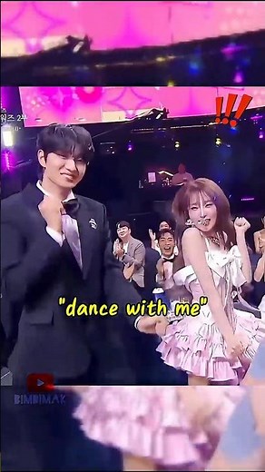 When she just pulled him out of his seat to dance with her! 😂✨ #kpop #shorts #viral