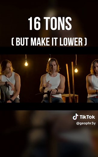 A lower twist on a classic. #16tons #sixteentons #basssinger #deepvoices