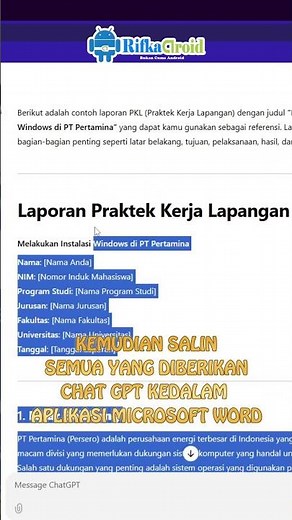 Membuat Laporan PKL 5 Menit #shorts #shortvideo #laporanpkl #skripsi