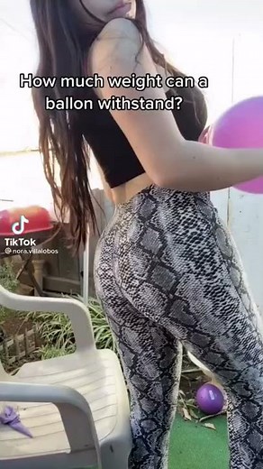 Sitting on balloons