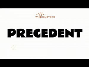 PRECEDENT (noun) Meaning, Pronunciation and Examples in Sentences | GRE GMAT LSAT SAT ESL TOEIC