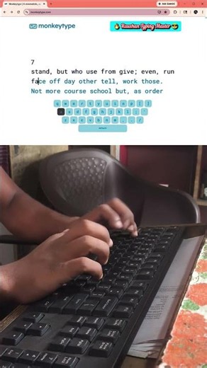 107 WPM Typing Shorts ⌨️ Smooth & Satisfying Speed #107wpm #fasttyping #raushantypingmaster
