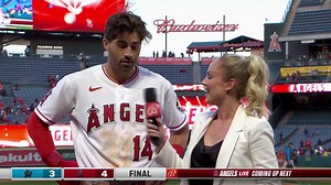 No extra innings today 🚫 @_tylerwade speaks with Erica Weston following the Los Angeles Angels W.O.W Los Angeles Angels | #GoHalos | FanDuel Sports Network West