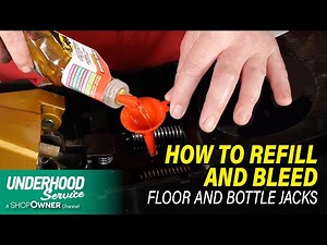 Jack Oil: How to Refill and Bleed Floor and Bottle Jacks