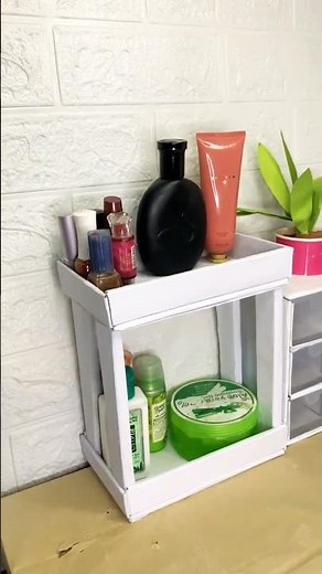How to make a Makeup Storage Box at Home | DIY Makeup Organizer Idea #viral #trending #diy