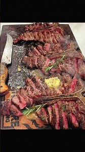 🥩🔥 Garlic Butter Tomahawk Steak Feast 🧄🌿