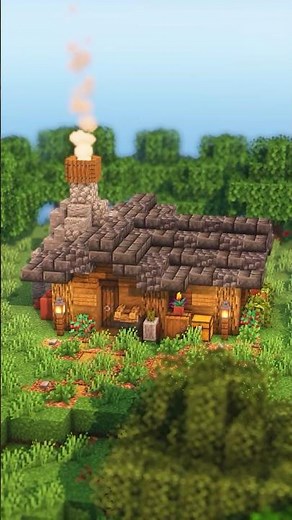 Small Spruce Cabin #minecraft