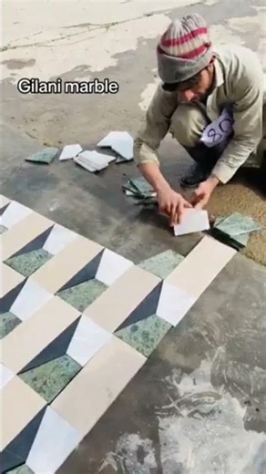 Stunning 3D Tile Illusion #اكسبلور #المراه #dance