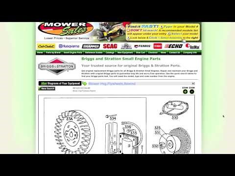 How to use the Parts Lookup on PowerMowerSales.com